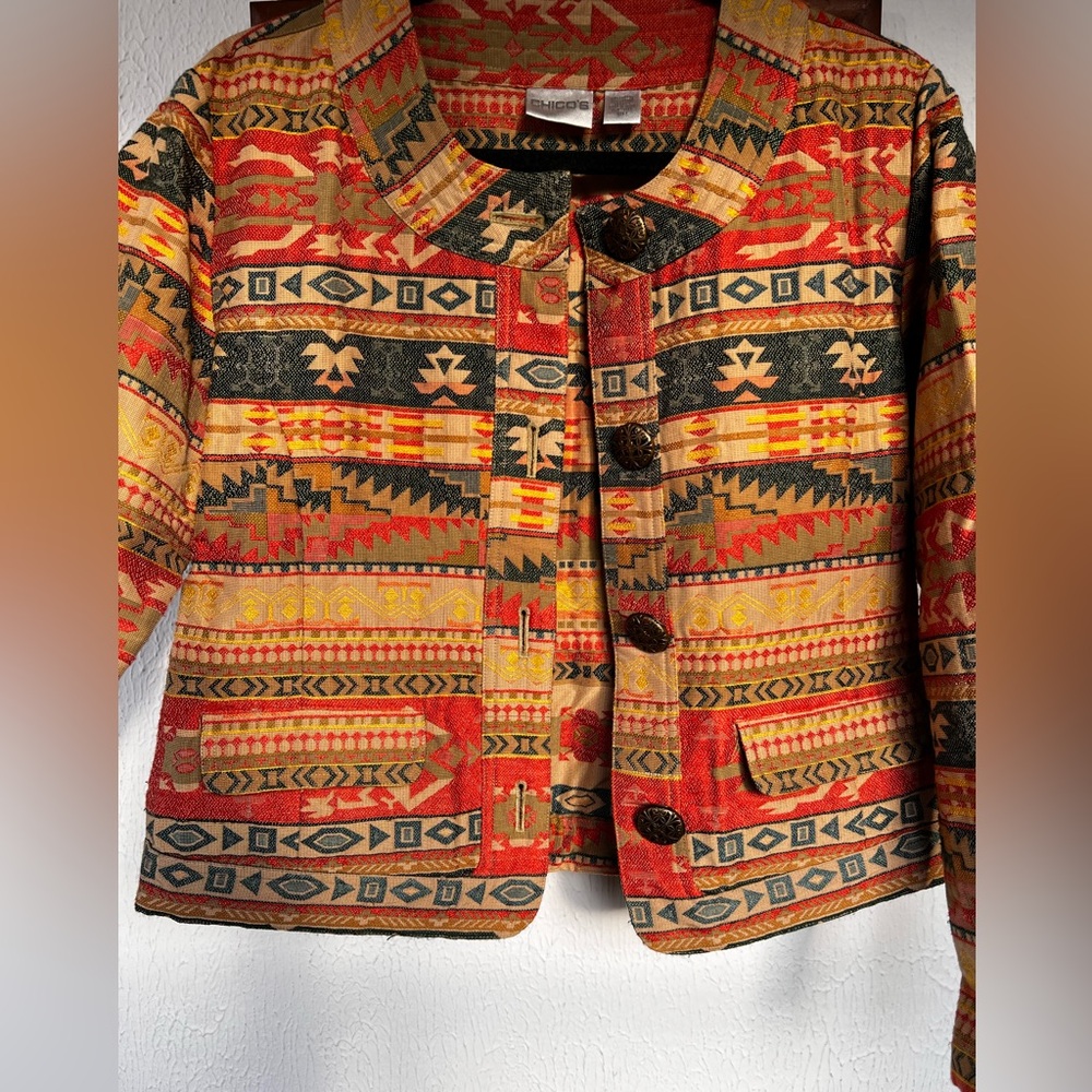 Chico’s Aztec blazer